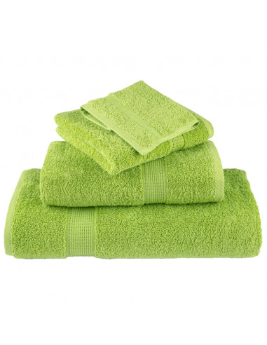 Asciugamani per Ospiti 10 pz Verdi 30x50cm 600 g/m² 100% Cotone