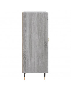 Credenza Grigio Sonoma 34,5x34x90 cm in Legno Multistrato 2