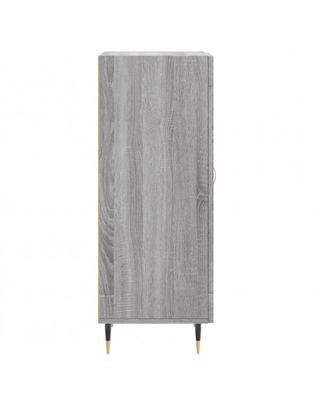 Credenza Grigio Sonoma 34,5x34x90 cm in Legno Multistrato