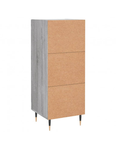 Credenza Grigio Sonoma 34,5x34x90 cm in Legno Multistrato