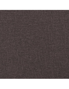 Giroletto a Molle con Materasso Marrone Scuro 120x200cm Tessuto