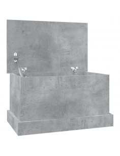 Contenitore Grigio Cemento 50x30x28 cm in Legno Multistrato 2