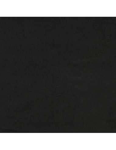 Giroletto a Molle con Materasso Nero 90x200 cm in Velluto