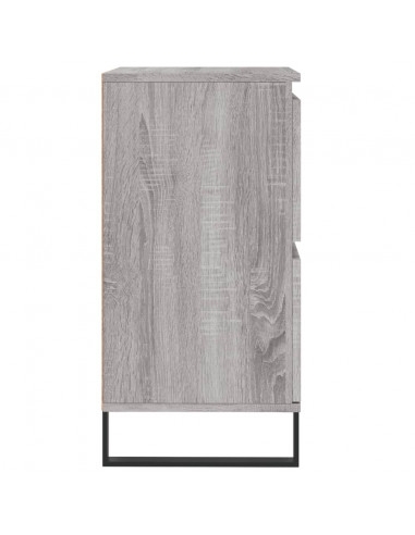 Credenze 3 pz Grigio Sonoma in Legno Multistrato