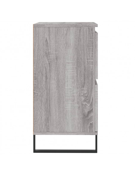 Credenze 3 pz Grigio Sonoma in Legno Multistrato