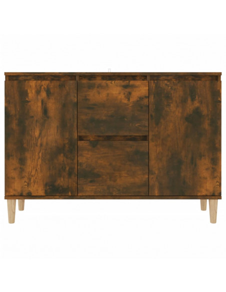 Credenza Rovere Fumo 103,5x35x70 cm in Legno Multistrato