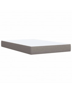Giroletto a Molle con Materasso Tortora 120x200 cm in Tessuto
