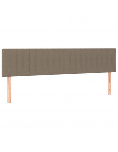 Giroletto a Molle con Materasso Tortora 160x200 cm in Tessuto