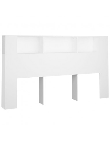 Testiera con Scomparti Bianca 180x18,5x104,5 cm