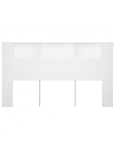 Testiera con Scomparti Bianca 180x18,5x104,5 cm