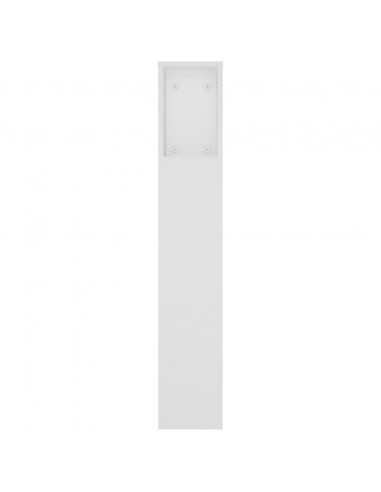 Testiera con Scomparti Bianca 180x18,5x104,5 cm