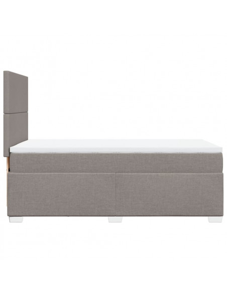 Giroletto a Molle con Materasso Tortora 80x200 cm inTessuto