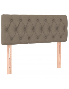 Giroletto a Molle con Materasso Tortora 90x190 cm in Tessuto