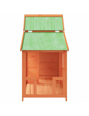 Cuccia per Cani Miele 143x60,5x109 cm in Legno Massello di Pino