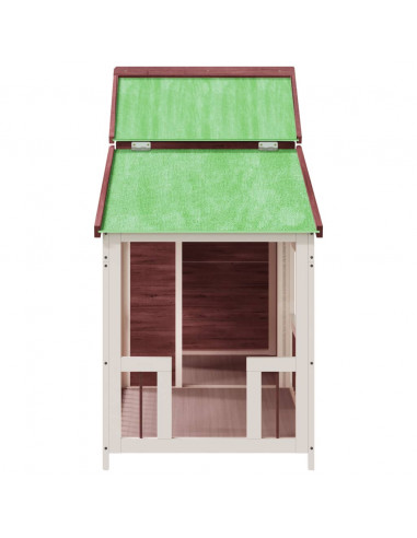 Cuccia per Cani Moka 143x60,5x109 cm in Legno Massello di Pino