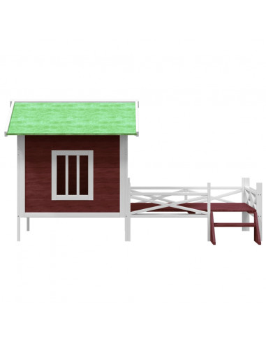 Cuccia per Cani Moka 159x120x88,5 cm in Legno Massello di Pino