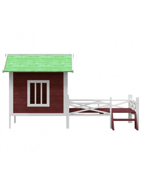 Cuccia per Cani Moka 159x120x88,5 cm in Legno Massello di Pino