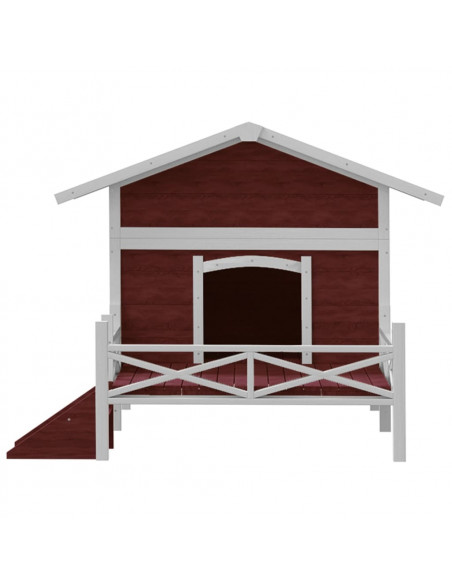 Cuccia per Cani Moka 159x120x88,5 cm in Legno Massello di Pino