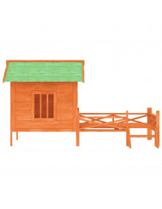 Cuccia per Cani Marrone 159x120x88,5 cm Legno Massello di Pino 2