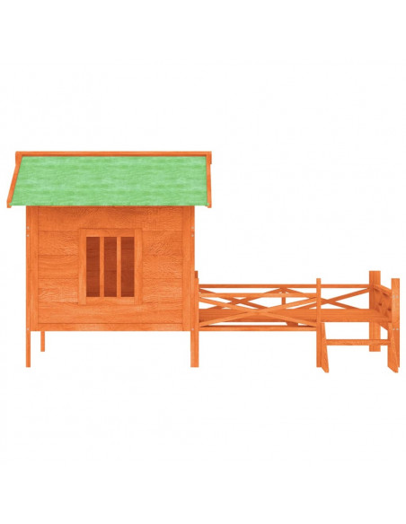 Cuccia per Cani Marrone 159x120x88,5 cm Legno Massello di Pino