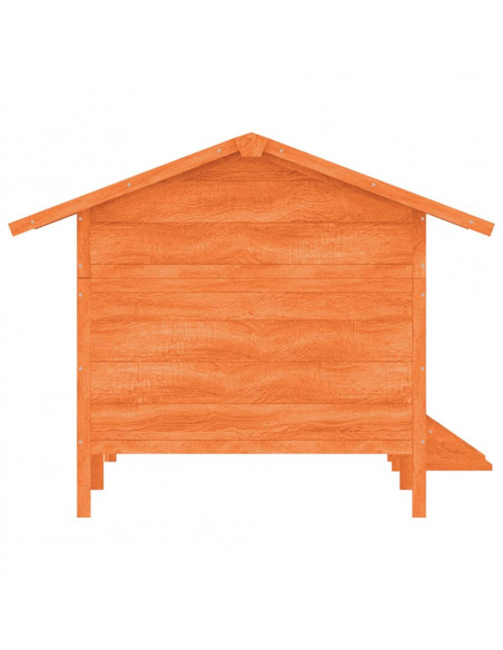 Cuccia per Cani Marrone 159x120x88,5 cm Legno Massello di Pino