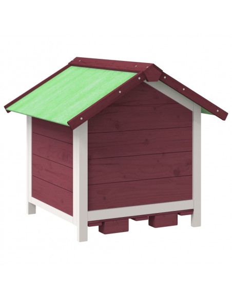 Cuccia per Cani Moka 65x65x61,5 cm in Legno Massello di Pino