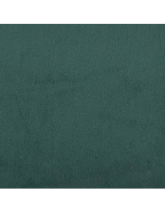 Giroletto a Molle con Materasso Verde Scuro 80x200 cm Velluto