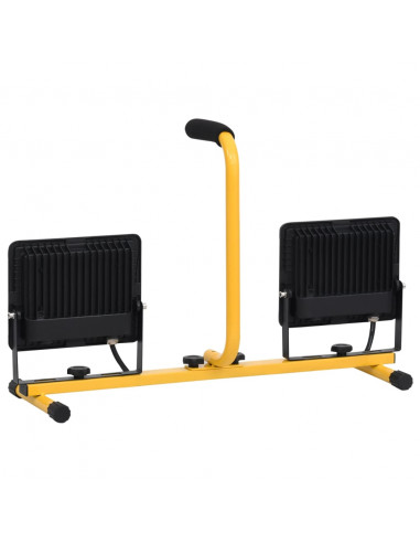 Faretto a LED con Maniglia 2x50 W Bianco Caldo