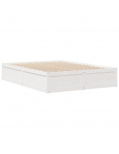 Giroletto Bianco 140x200 cm in Legno Massello di Pino