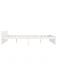 Giroletto Bianco in Legno Massello 120x190 cm Small Double