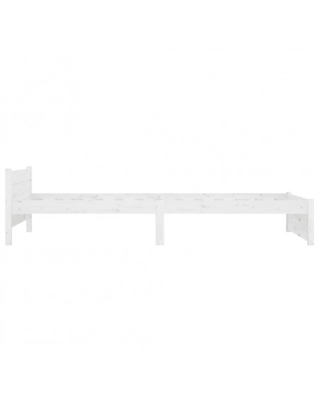 Giroletto Bianco in Legno Massello 90x190 cm Single