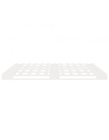 Giroletto Bianco 200x200 cm in Legno Massello di Pino