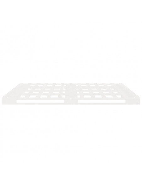Giroletto Bianco 200x200 cm in Legno Massello di Pino