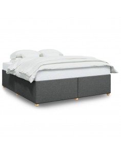 Giroletto senza Materasso Grigio Scuro 200x200 cm Tessuto 2