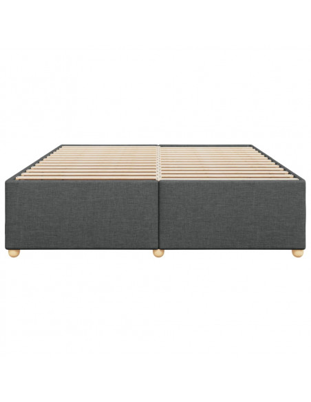 Giroletto senza Materasso Grigio Scuro 200x200 cm Tessuto