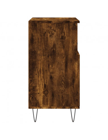 Credenza Rovere Fumo 60x35x70 cm in Legno Multistrato