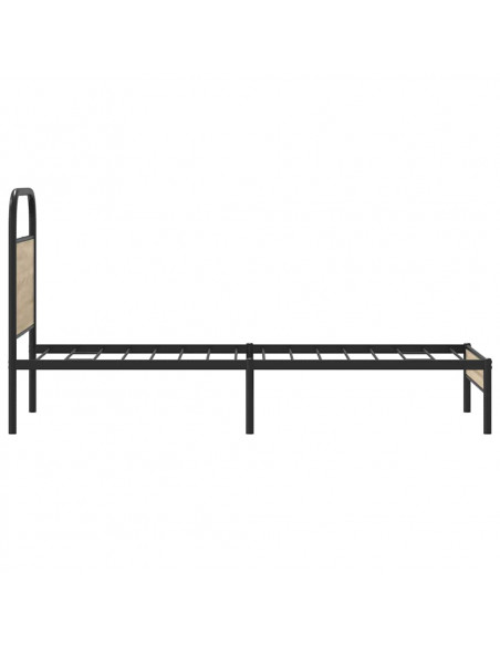 Giroletto senza Materasso Rovere Fumo 75x190 cm in Truciolato
