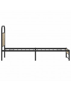 Giroletto senza Materasso Rovere Fumo 75x190 cm in Truciolato