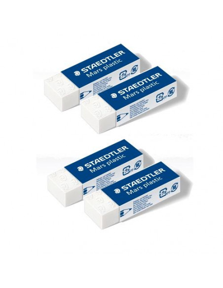 Gomma cancellare Staedtler 52650BK4DA MARS PLASTIC Bianco Bianco