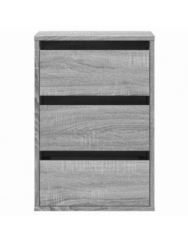 Cassettiera Angolare Grigio Sonoma 40x41x58cm Legno Multistrato