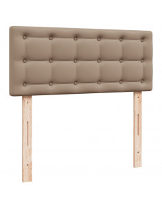 Giroletto a Molle con Materasso Cappuccino 90x190 cm Similpelle 2