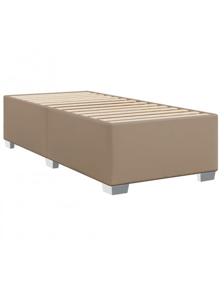 Giroletto a Molle con Materasso Cappuccino 90x190 cm Similpelle