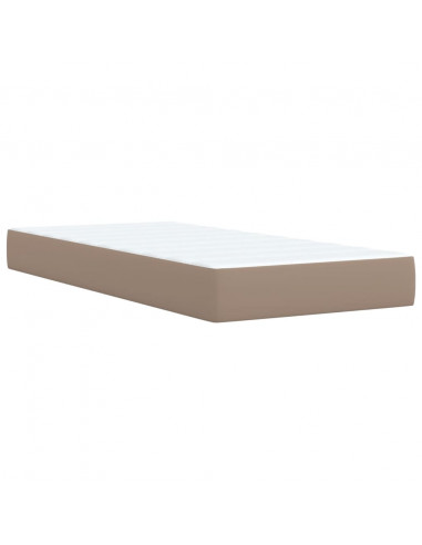 Giroletto a Molle con Materasso Cappuccino 90x190 cm Similpelle