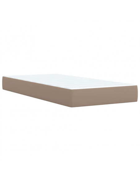 Giroletto a Molle con Materasso Cappuccino 90x190 cm Similpelle
