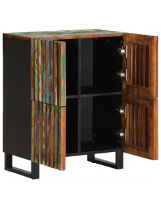 Credenza 60x34x75 cm in Legno Massello di Acacia 2