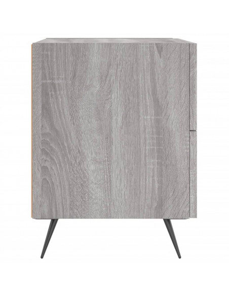 Comodini 2 pz Grigio Sonoma 40x35x47,5 cm in Legno Multistrato