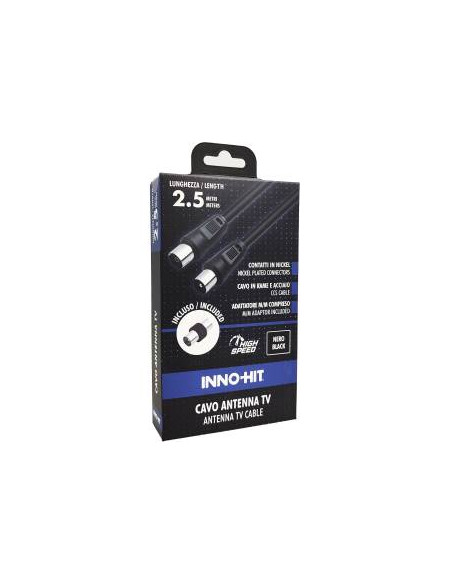 Inno-Hit Cavo Antenna M/F 2.5m Nero