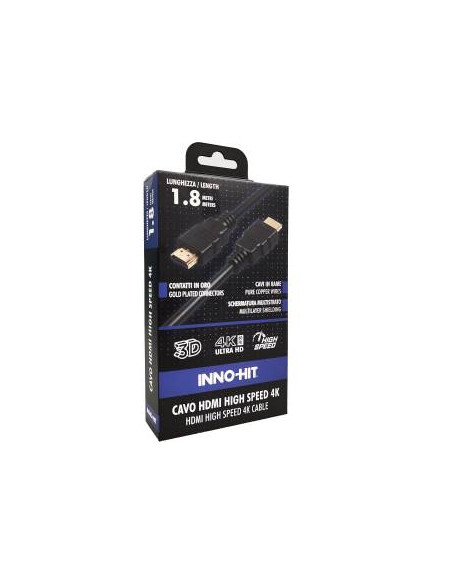 Inno-Hit Cavo HDMI High-Speed 4K HDR 60hz 1.8m Nero