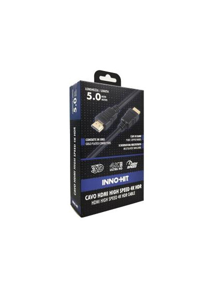 Inno-Hit Cavo HDMI High-Speed 4K HDR 60hz 5m Nero