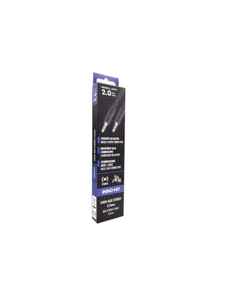 Inno-Hit Cavo Stereo Aux 3.5mm M/M 2m Nero